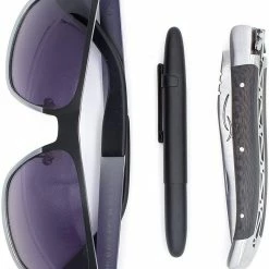 LAGUIOLE HONORE DURAND Laguiole Durand Handmade Folding 10cm Carbon Fiber Knife 12C27 (France)