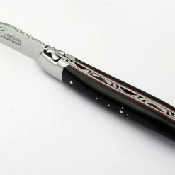 LAGUIOLE HONORE DURAND Laguiole Durand Handmade Folding 3.875" Ebony Wood Knife 14C28 (France) 5 LAGUIOLE HONORE DURAND Laguiole Durand Handmade Folding 3.875