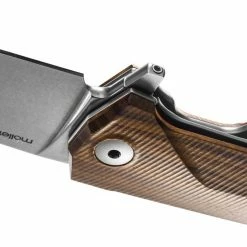 LionSteel KUR Flipper Knife - Santos Wood Handles (Italy)