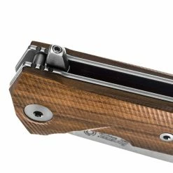 LionSteel KUR Flipper Knife - Santos Wood Handles (Italy)