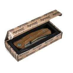 LionSteel KUR Flipper Knife - Santos Wood Handles (Italy)