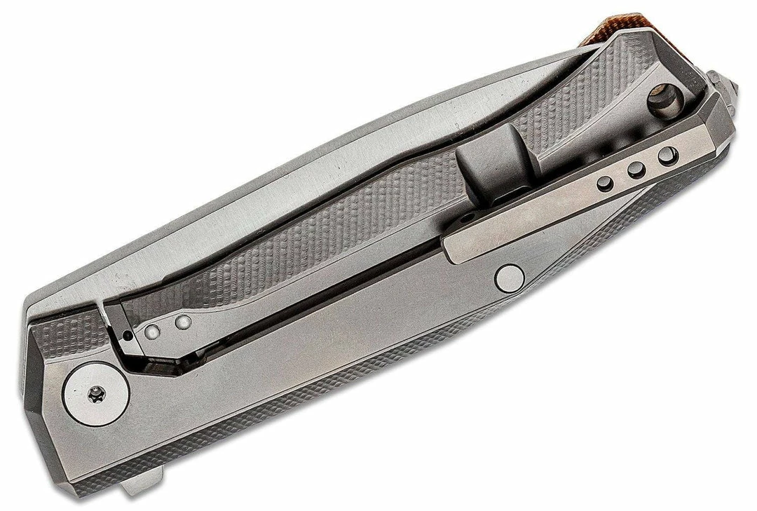 LionSteel Knives LionSteel Myto Knife 3.27" M390, Natural Micarta And Titanium Handles 5 LionSteel Knives LionSteel Myto Knife 3.27" M390, Natural Micarta And Titanium Handles