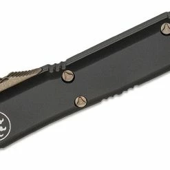 All Knife Brands Microtech 121-13AP Ultratech Auto OTF Knife 3.46" Bronze Apocalyptic, Black Handles