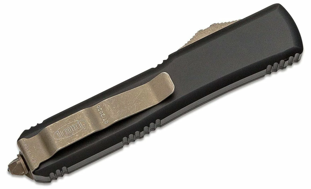 All Knife Brands Microtech 121-13AP Ultratech Auto OTF Knife 3.46" Bronze Apocalyptic, Black Handles 5 All Knife Brands Microtech 121-13AP Ultratech Auto OTF Knife 3.46" Bronze Apocalyptic, Black Handles
