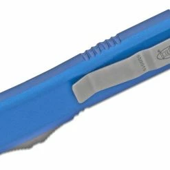 Microtech 122-4BL Ultratech Auto OTF 3.46" Satin D/E Blue Handles All Knife Brands 7 Microtech 122-4BL Ultratech Auto OTF 3.46