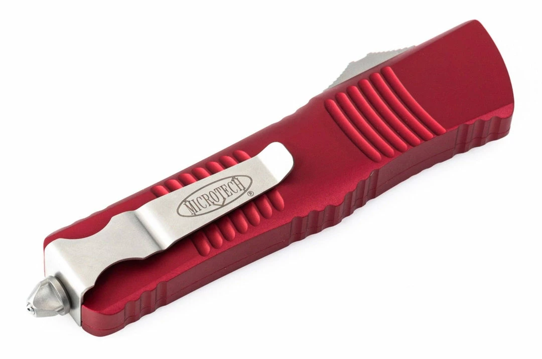 All Knife Brands Microtech 142-12RD Combat Troodon Auto OTF 3.75" D/E Red Handle 7 All Knife Brands Microtech 142-12RD Combat Troodon Auto OTF 3.75" D/E Red Handle