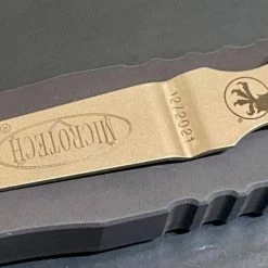 All Knife Brands Microtech 227-13 Dirac Delta D/E - Black Handle - Bronze Blade