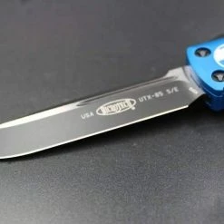 All Knife Brands Microtech 231-1BL UTX-85 S/E Blue Handle Black Blade