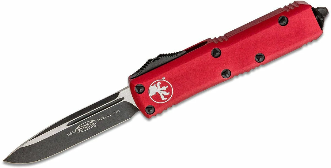 Microtech 231-1RD UTX-85 Auto OTF Knife 3" Red Handles 3 Microtech 231-1RD UTX-85 Auto OTF Knife 3" Red Handles