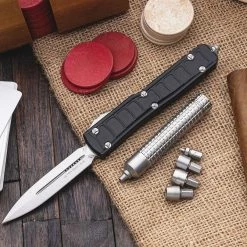 All Knife Brands Microtech 98-4 MK Tool Kit With 8 Bits, Satin Stainless Steel