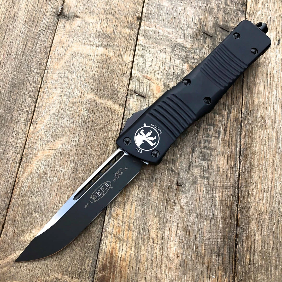 Microtech Combat Troodon Tactical S/E - Black Handle 143-1T 4 Microtech Combat Troodon Tactical S/E - Black Handle 143-1T