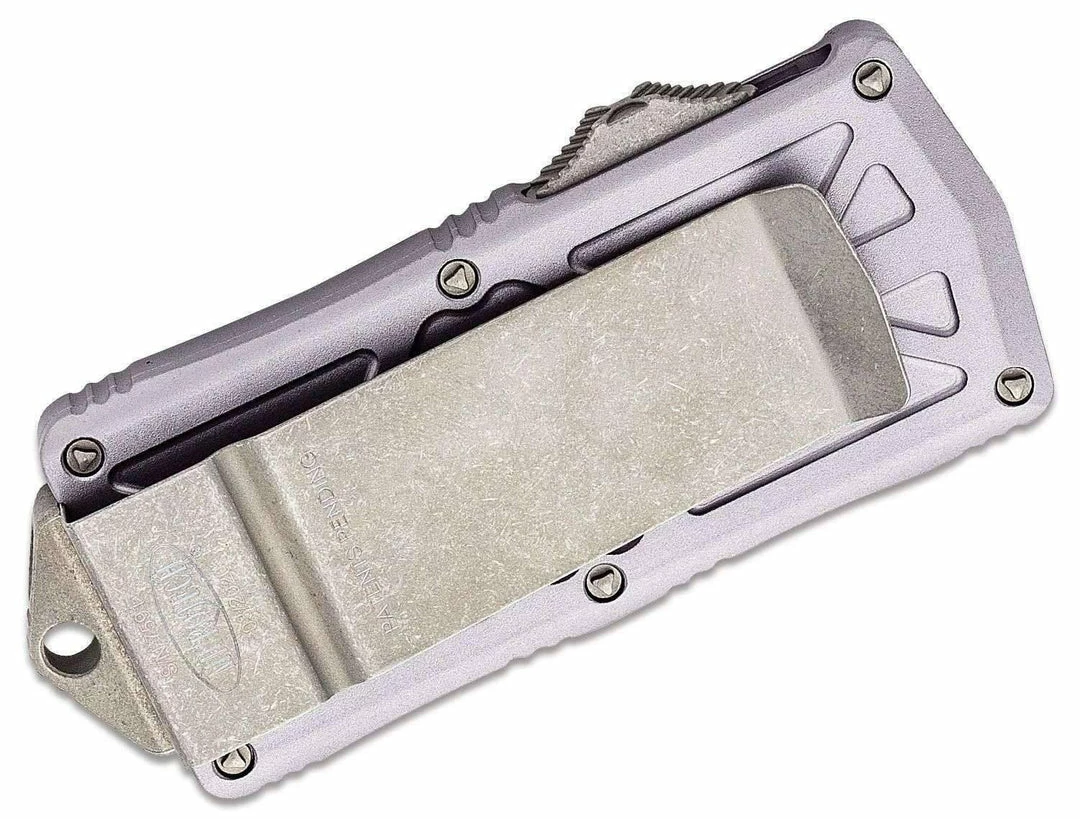 All Knife Brands Microtech Exocet - Grey Handle - Apocalyptic Blade 157-10APGY 7 All Knife Brands Microtech Exocet - Grey Handle - Apocalyptic Blade 157-10APGY