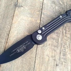 All Knife Brands Microtech LUDT Automatic Knife Black (3.4" Black) 135-1
