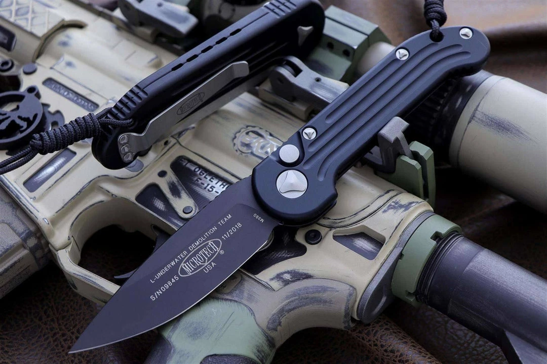 All Knife Brands Microtech LUDT Automatic Knife Black (3.4" Black) 135-1 11 All Knife Brands Microtech LUDT Automatic Knife Black (3.4" Black) 135-1