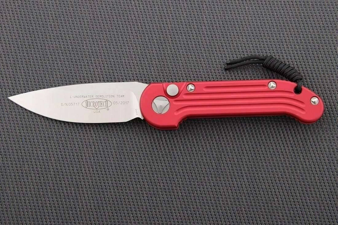Microtech LUDT Automatic Knife Red (3.4" Black) 135-1RD All Knife Brands 3 Microtech LUDT Automatic Knife Red (3.4" Black) 135-1RD All Knife Brands
