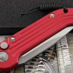 Microtech LUDT Automatic Knife Red (3.4" Black) 135-1RD All Knife Brands 6 Microtech LUDT Automatic Knife Red (3.4