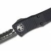 Microtech Troodon Tactical Auto OTF Knife Black Plain/Serrated D/E Blade All Knife Brands 2 Microtech Troodon Tactical Auto OTF Knife Black Plain/Serrated D/E Blade All Knife Brands
