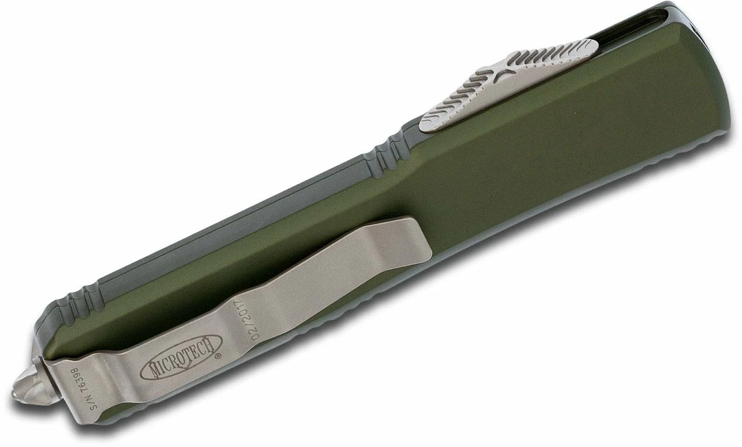 All Knife Brands Microtech Ultratech 122-10 Auto OTF Knife 3.46" Stonewash D/E 14 All Knife Brands Microtech Ultratech 122-10 Auto OTF Knife 3.46" Stonewash D/E