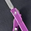 All Knife Brands Microtech Ultratech D/E 122-6VI Satin Full Serrated Violet Knife