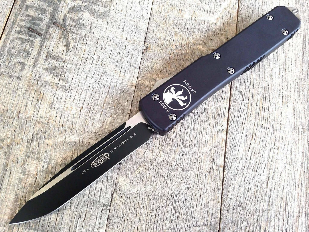 All Knife Brands Microtech Ultratech S/E OTF Auto Knife (3.4" Black) 121-1 4 All Knife Brands Microtech Ultratech S/E OTF Auto Knife (3.4" Black) 121-1