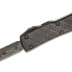 All Knife Brands Microtech UTX-70 D/E - Carbon Fiber - Damascus Blade 147-16CFS