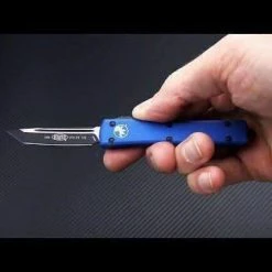 All Knife Brands Microtech UTX-70 T/E - Blue Handle - Black Blade 149-1BL 7 All Knife Brands Microtech UTX-70 T/E - Blue Handle - Black Blade 149-1BL