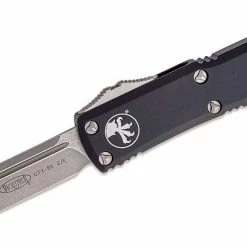 Microtech UTX-85 S/E Black Handle Stonewashed Blade 231-10 10 Microtech UTX-85 S/E Black Handle Stonewashed Blade 231-10