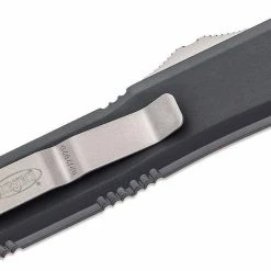 Microtech UTX-85 S/E Black Handle Stonewashed Blade 231-10 11 Microtech UTX-85 S/E Black Handle Stonewashed Blade 231-10