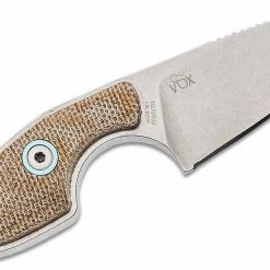 MANIAGO KNIFE MAKERS MKM Mikro 2 Fixed Blade 1.97" M390 Stonewashed Sheepsfoot Blade, Natural Micarta Handles 8 MANIAGO KNIFE MAKERS MKM Mikro 2 Fixed Blade 1.97