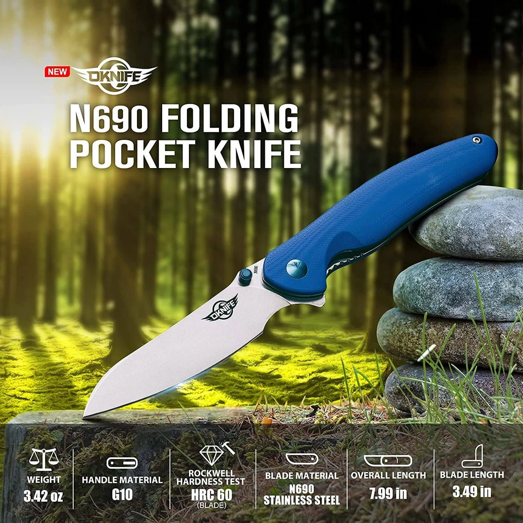 OLIGHT OKNIFE Drever N690 Tactical EDC Folding Pocket Knife - G10 9 OLIGHT OKNIFE Drever N690 Tactical EDC Folding Pocket Knife - G10