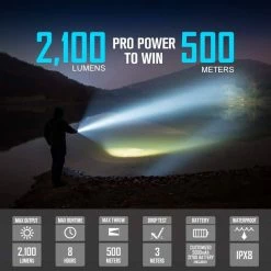 Olight Warrior X Pro Flashlight (2100 Lumens) Flashlights & Lighting