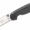 Ontario RAT 2 Folding Knife 3.0" Satin Plain Blade, Black Nylon Handles - 8860