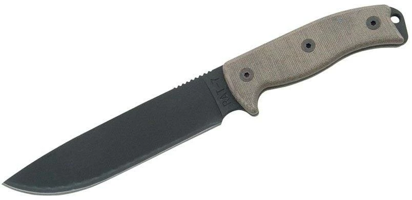 Ontario Knives Ontario RAT-7 Survival Knife 7" Plain Blade, Micarta Handles, Nylon Sheath - 8668 3 Ontario Knives Ontario RAT-7 Survival Knife 7" Plain Blade, Micarta Handles, Nylon Sheath - 8668