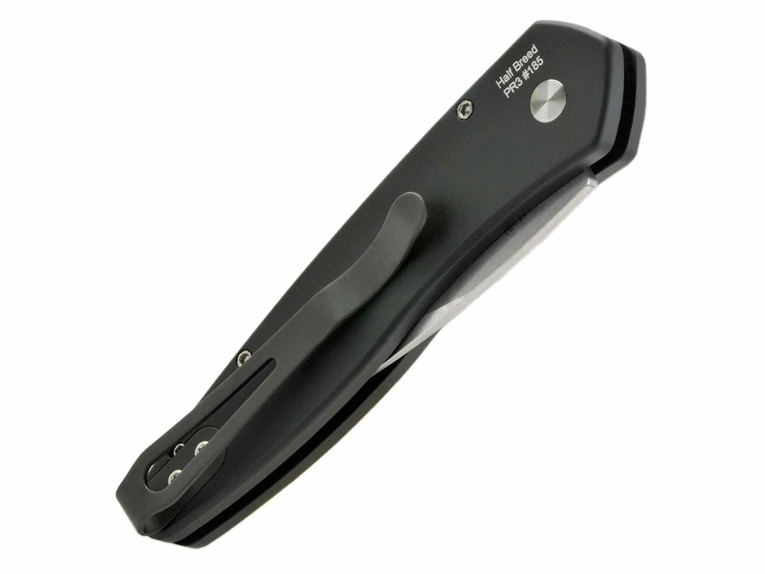 PROTECH KNIVES Pro-Tech Half Breed Auto 3605 Black Handle Stonewash BLade All Knife Brands 6 PROTECH KNIVES Pro-Tech Half Breed Auto 3605 Black Handle Stonewash BLade All Knife Brands