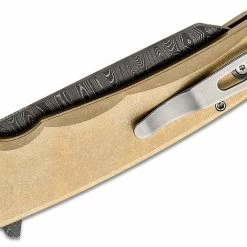 PROTECH KNIVES All Knife Brands Pro-Tech Limited Edition Malibu Flipper Damascus Reverse Tanto Blade, Bronze Handles 8 PROTECH KNIVES All Knife Brands Pro-Tech Limited Edition Malibu Flipper Damascus Reverse Tanto Blade, Bronze Handles