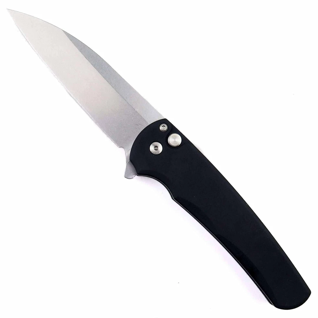 PROTECH KNIVES Pro-Tech Malibu Wharncliffe Plunge Lock Flipper Knife Black (3.3" Stonewash) 3 PROTECH KNIVES Pro-Tech Malibu Wharncliffe Plunge Lock Flipper Knife Black (3.3" Stonewash)