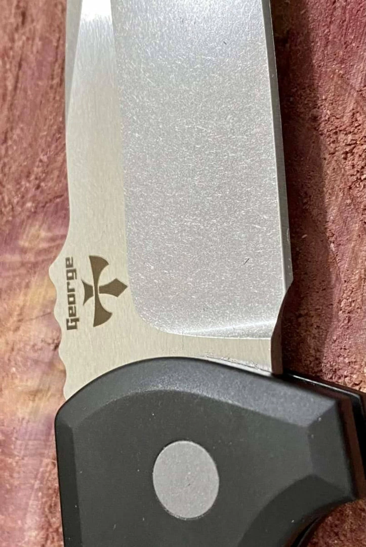 PROTECH KNIVES Pro-Tech Rockeye Auto Black Handle, Stonewash S35VN Blade LG301 5 PROTECH KNIVES Pro-Tech Rockeye Auto Black Handle, Stonewash S35VN Blade LG301