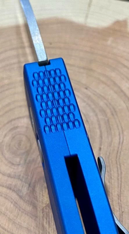 PROTECH KNIVES Pro-Tech Runt 5 Blue Handle Stonewash Wharncliffe 20-CV (R5101-Blue) All Knife Brands 7 PROTECH KNIVES Pro-Tech Runt 5 Blue Handle Stonewash Wharncliffe 20-CV (R5101-Blue) All Knife Brands