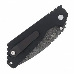 PROTECH KNIVES Pro-Tech Strider SnG Custom Auto Camo G-10 Damascus Blade Pearl Button 2436-DAMASCUS All Knife Brands