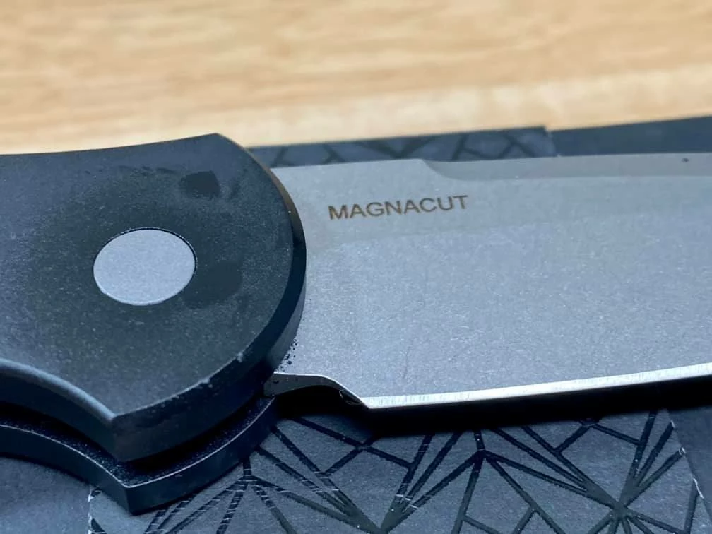 PROTECH KNIVES Pro-Tech TR-3 MC1 Magnacut Knife Fish Scale Black 5 PROTECH KNIVES Pro-Tech TR-3 MC1 Magnacut Knife Fish Scale Black