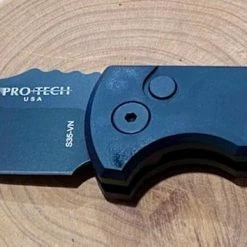 All Knife Brands Protech Knives Les George SBR Black DLC LG403