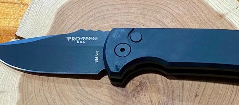 All Knife Brands Protech Knives Les George SBR Black DLC LG403 3 All Knife Brands Protech Knives Les George SBR Black DLC LG403