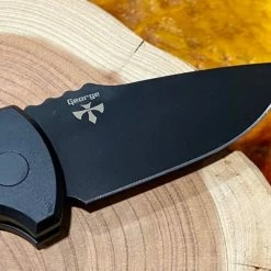 All Knife Brands Protech Knives Les George SBR Black DLC LG403 14 All Knife Brands Protech Knives Les George SBR Black DLC LG403