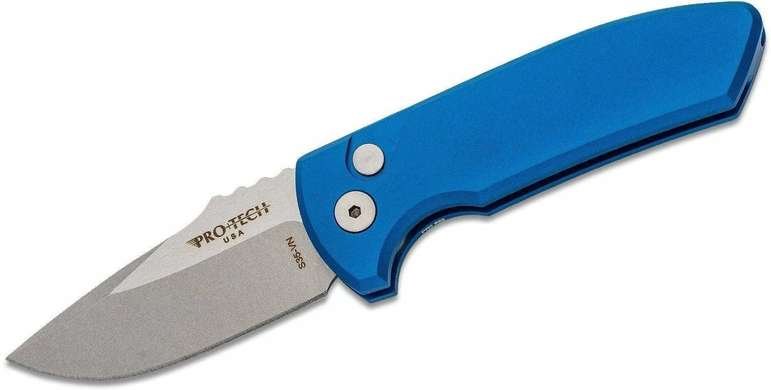 PROTECH KNIVES All Knife Brands Protech Les George SBR Stonewash Knife Aluminum (2.6") 6 PROTECH KNIVES All Knife Brands Protech Les George SBR Stonewash Knife Aluminum (2.6")