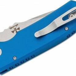 PROTECH KNIVES All Knife Brands Protech Les George SBR Stonewash Knife Aluminum (2.6") 12 PROTECH KNIVES All Knife Brands Protech Les George SBR Stonewash Knife Aluminum (2.6