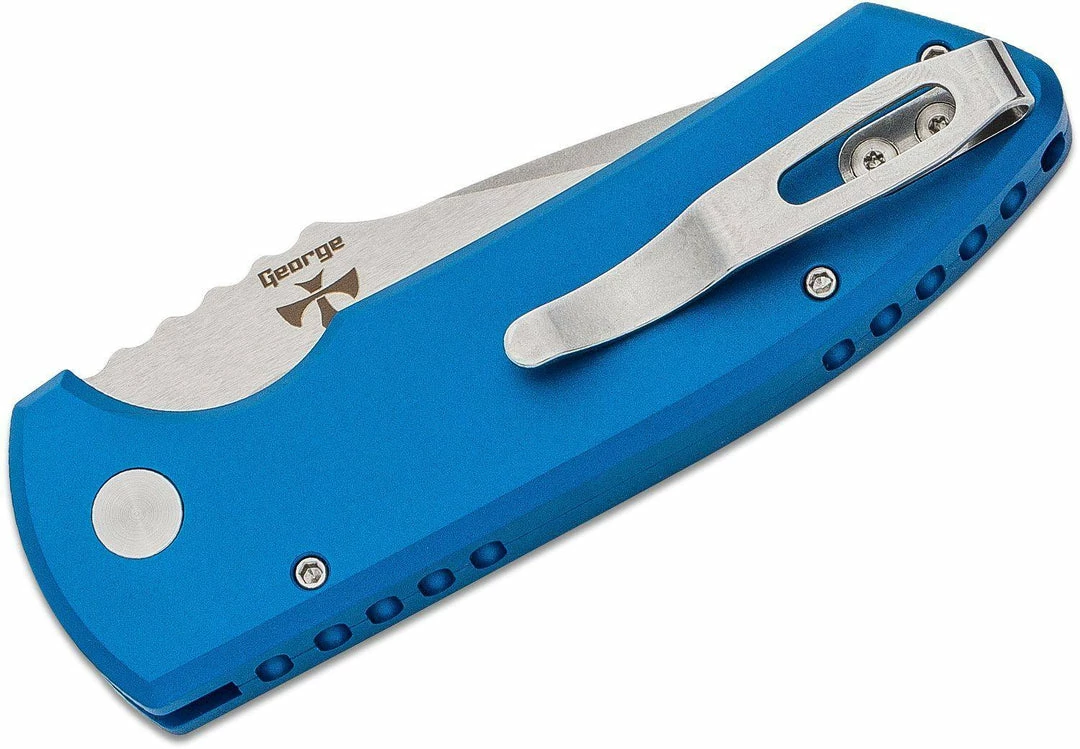 PROTECH KNIVES All Knife Brands Protech Les George SBR Stonewash Knife Aluminum (2.6") 7 PROTECH KNIVES All Knife Brands Protech Les George SBR Stonewash Knife Aluminum (2.6")