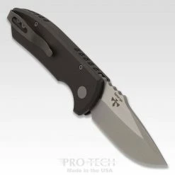 PROTECH KNIVES All Knife Brands ProTech Les George SBR Stonewashed Blade Knurled LG405