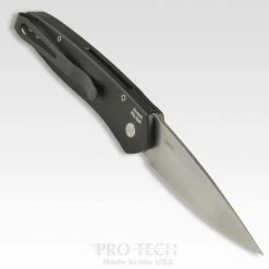 PROTECH KNIVES ProTech Newport Auto Knife Black (3" Stonewash) 3405 All Knife Brands