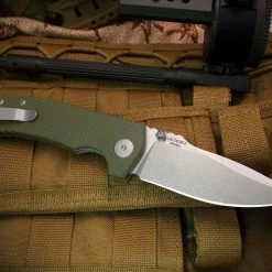 SPARTAN BLADES Spartan Field Grade Les George Astor SFBL8CR Folding Knife 3.625" CTS-XHP OD 13 SPARTAN BLADES Spartan Field Grade Les George Astor SFBL8CR Folding Knife 3.625