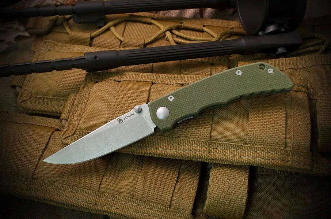 SPARTAN BLADES Spartan SFBL7GR Field Grade Harsey Talos Folding Knife 3.125" CTS-XHP 8 SPARTAN BLADES Spartan SFBL7GR Field Grade Harsey Talos Folding Knife 3.125" CTS-XHP